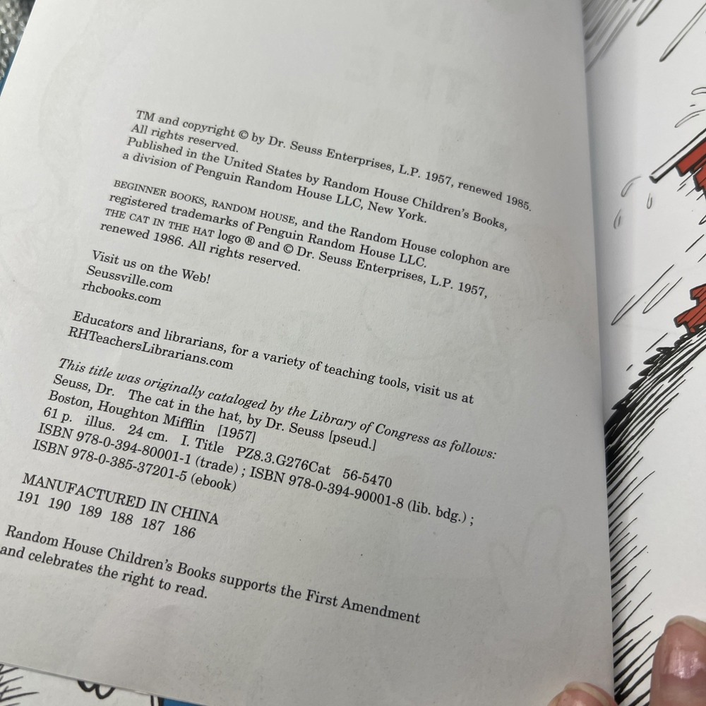 The Cat in the Hat Beginner Book by Dr Seuss 1985 VGC - Picture 4 of 7